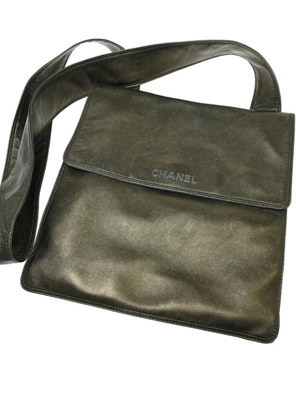 Chanel Brown Lamsskin Shoulder Bag